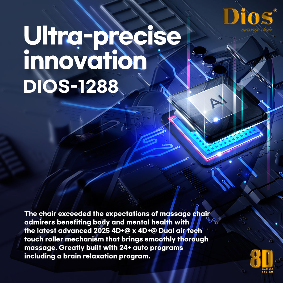 Kahuna Dios 1288 4D Full Body Massage Chair.