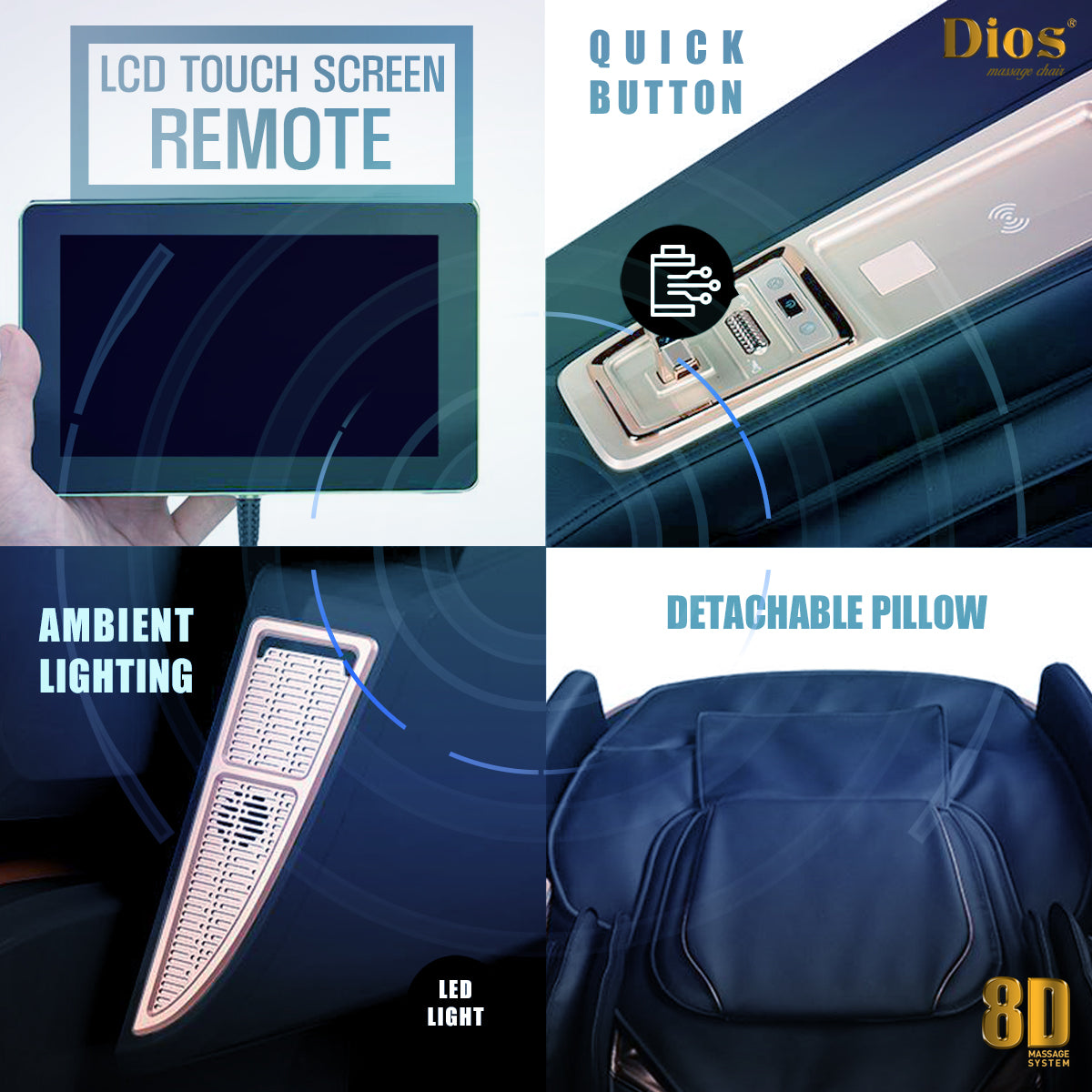 Kahuna Dios 1288 4D Full Body Massage Chair.