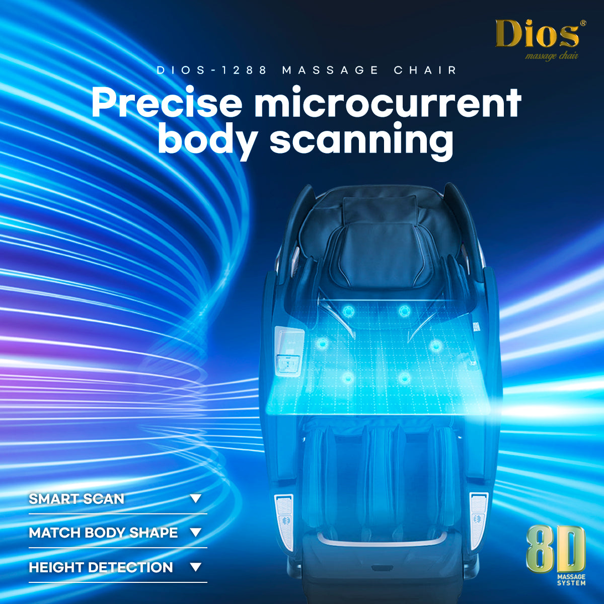 Kahuna Dios 1288 4D Full Body Massage Chair.