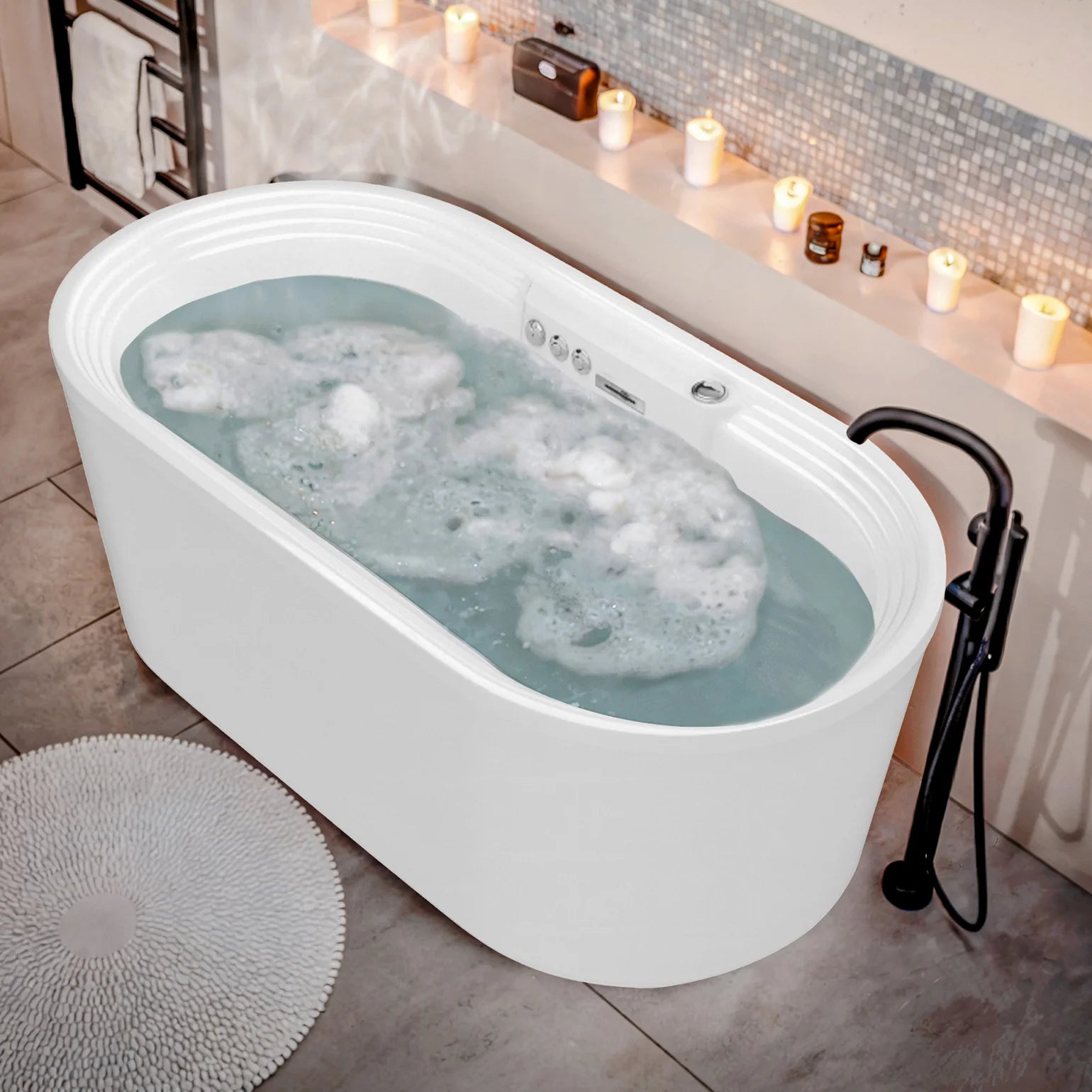 ANZZI Sofi Series, 67” x 34” Freestanding Acrylic Bathtub