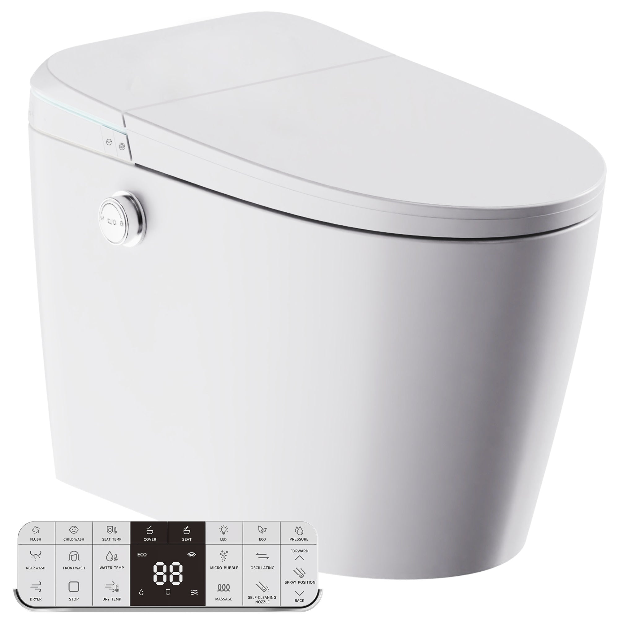 ANZZI Envo Dia Smart Bidet Toilet. – Heated Seat &  Auto Flush