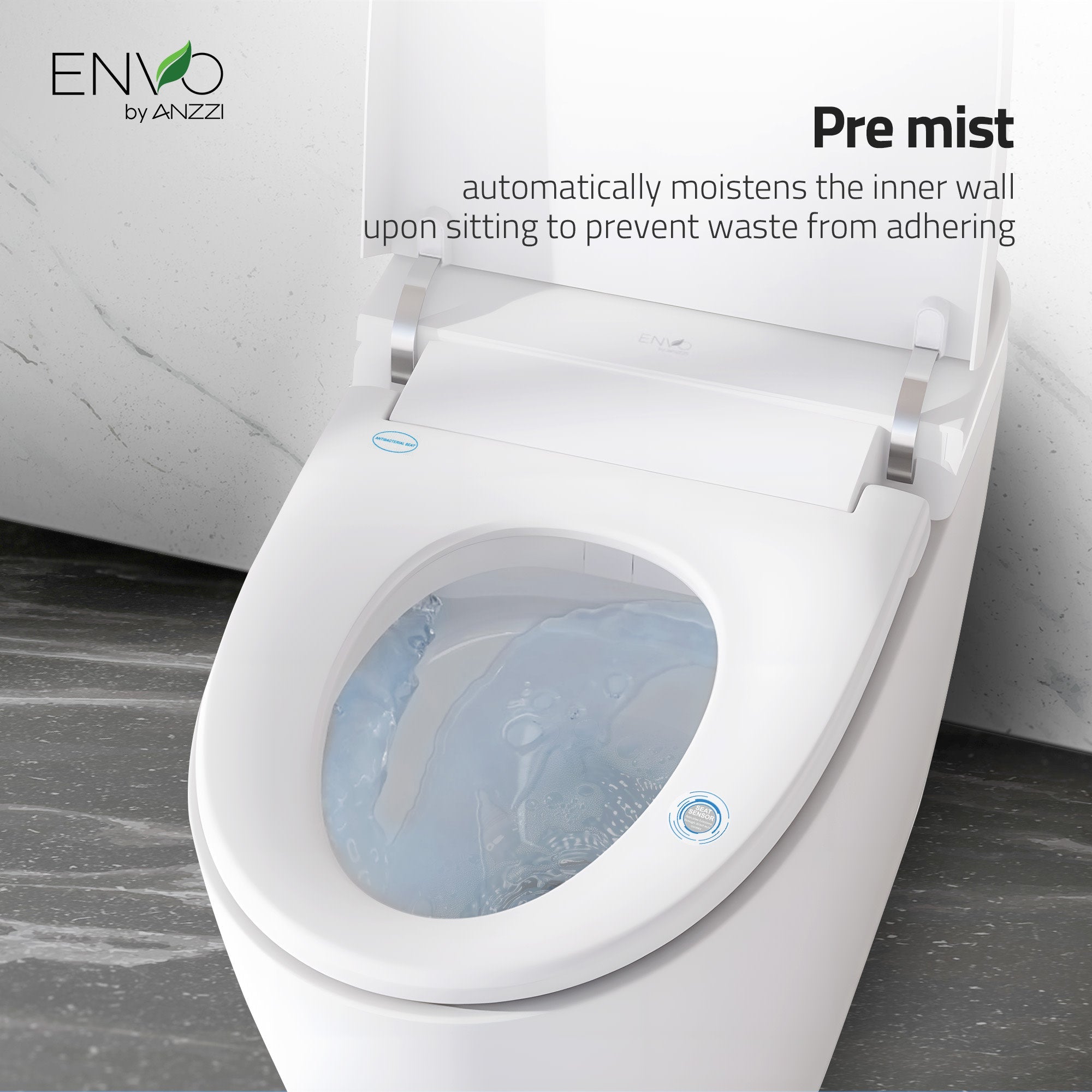 ANZZI Envo Dia Smart Bidet Toilet. – Heated Seat &  Auto Flush